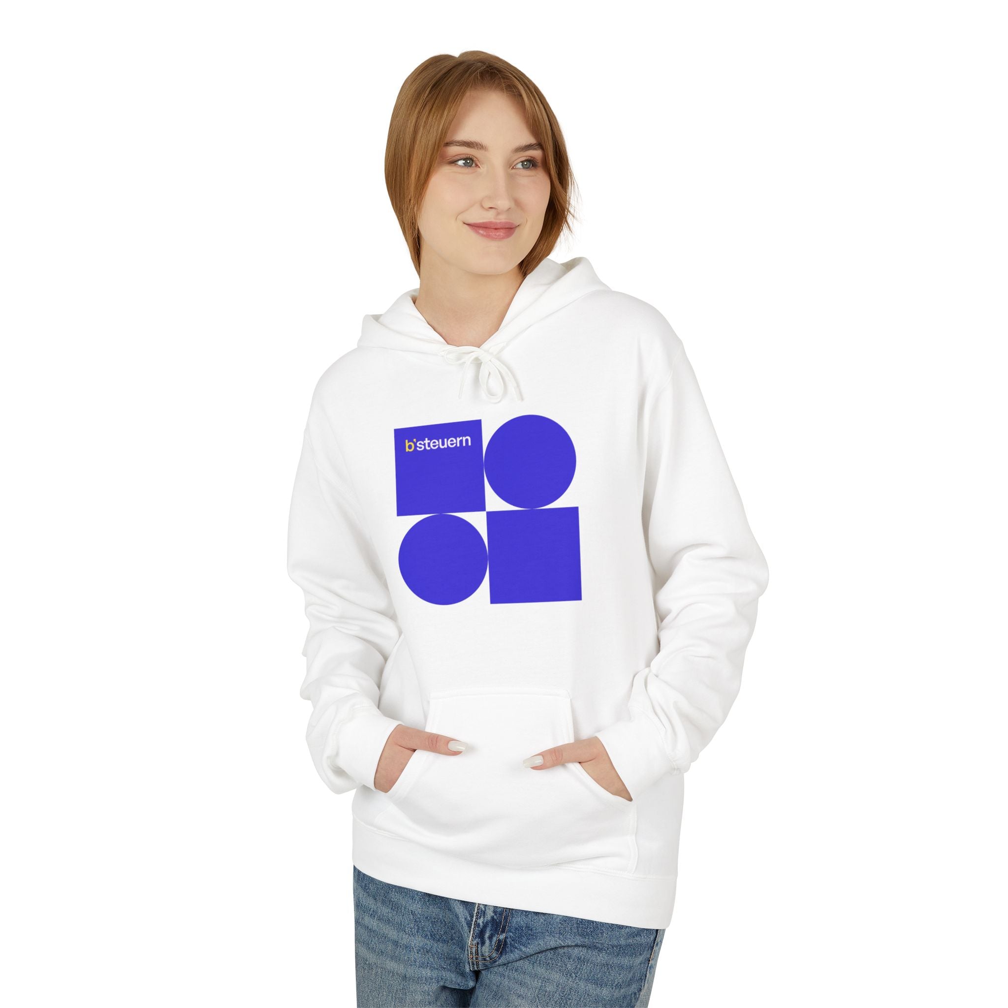 Hoodie | BS-H06, Turquoise/White