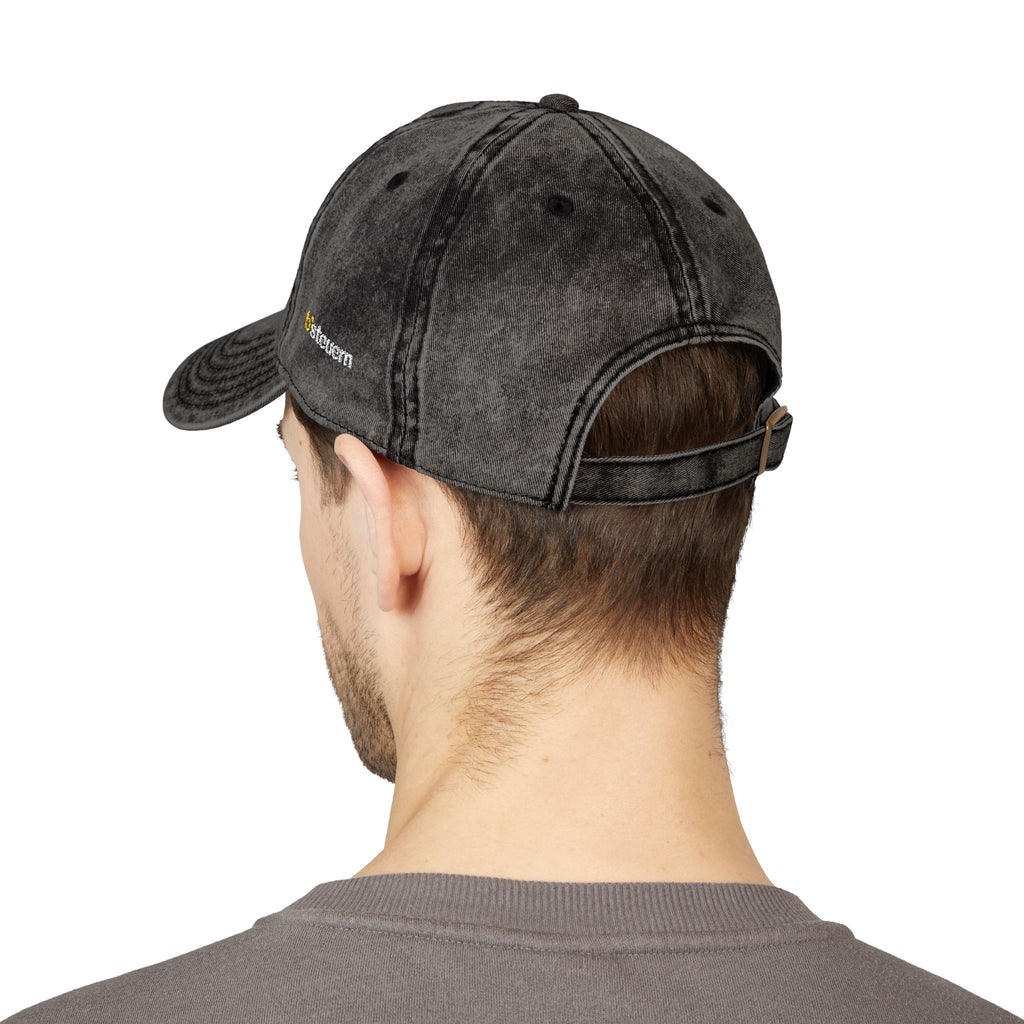 Cap | Vintage Embroidered | BS-C01, Black