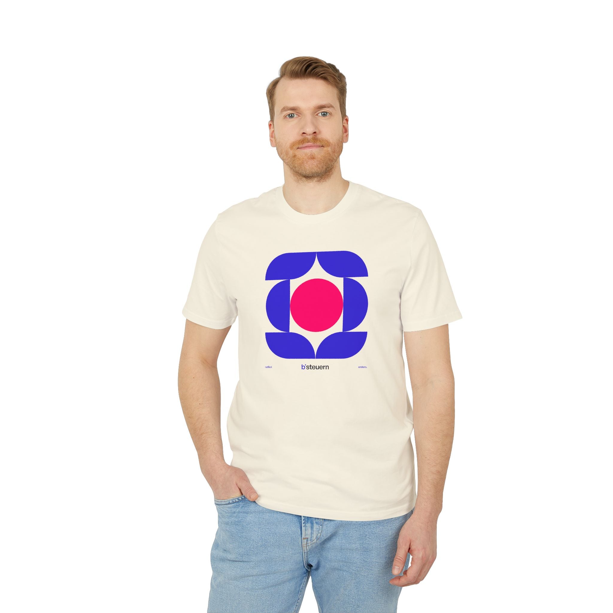 T-Shirt | BS-TS02, Champagner/Weiß