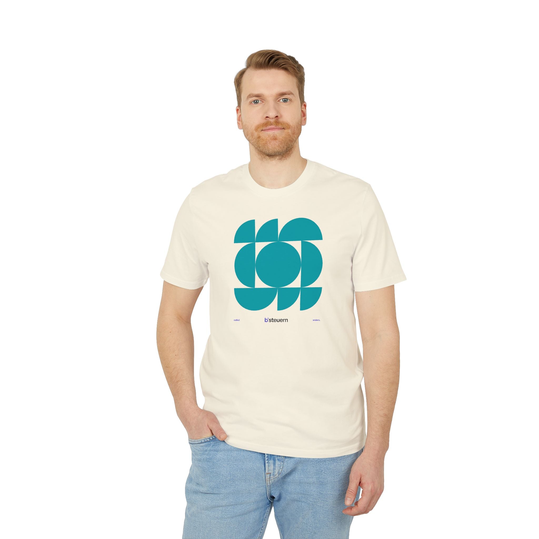 T-Shirt | BS-TS01, Champagner/Weiß