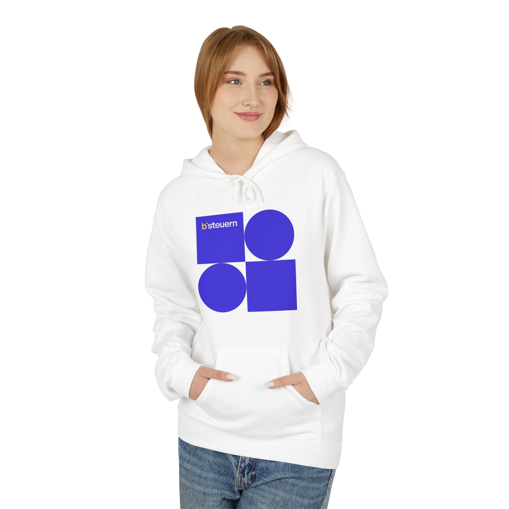 Hoodie | BS-H06, Turquoise/White