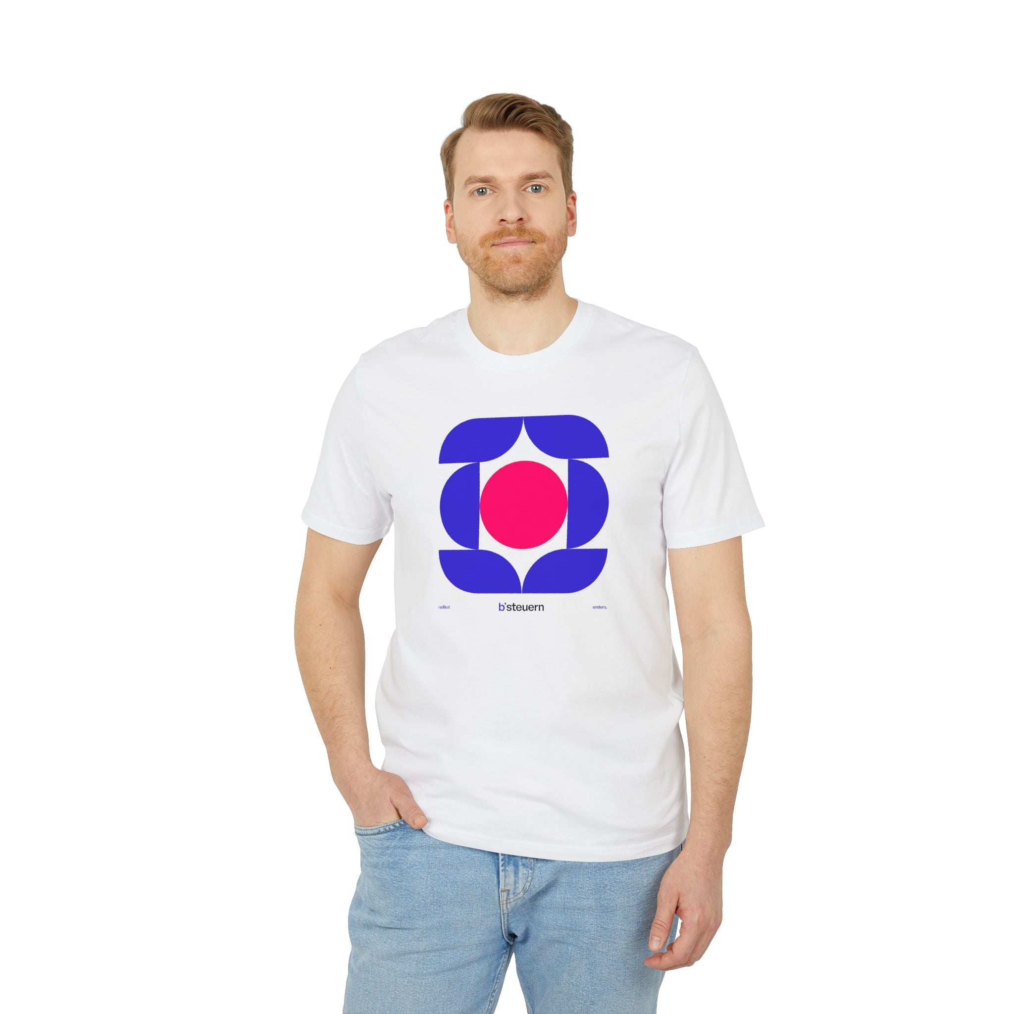 T-Shirt | BS-TS02, Champagner/Weiß