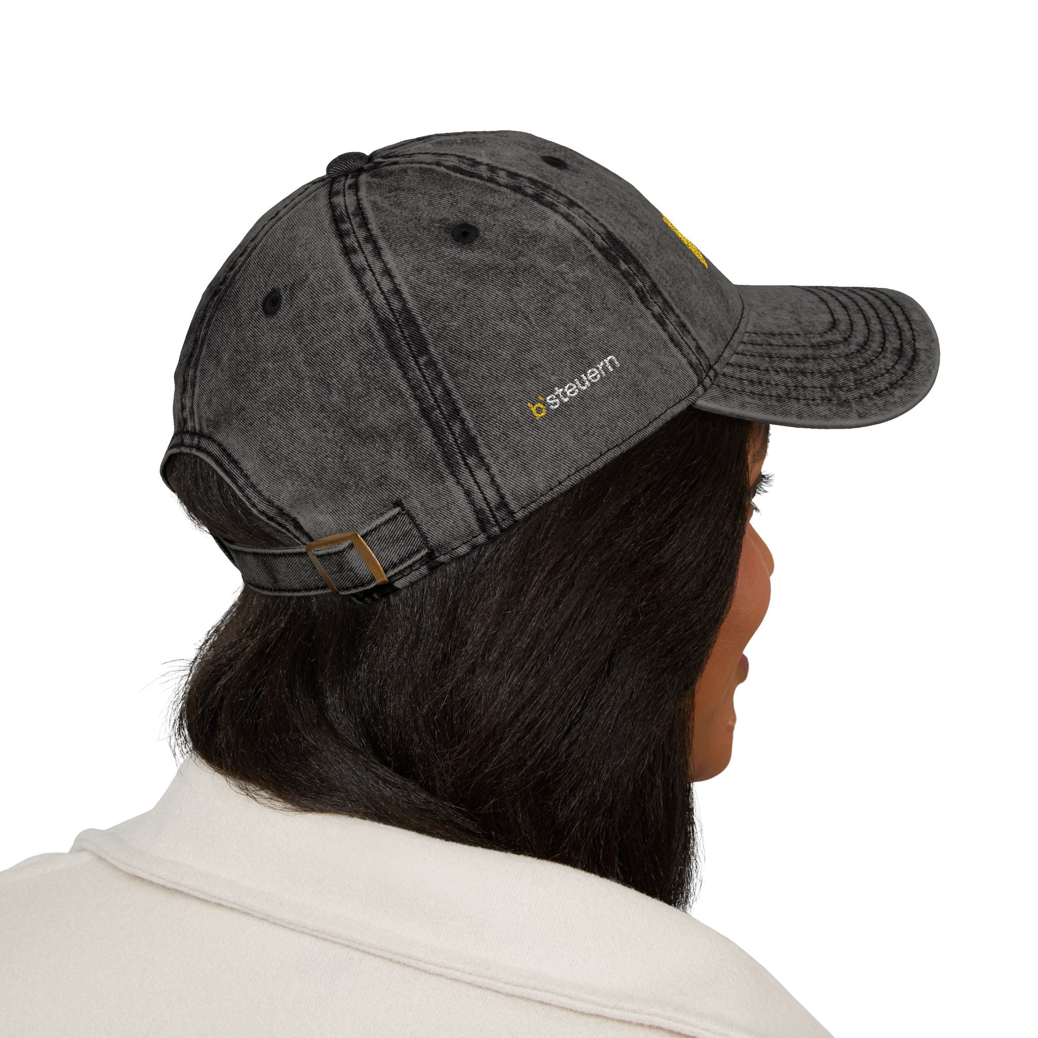 Cap | Vintage Embroidered | BS-C02, Black