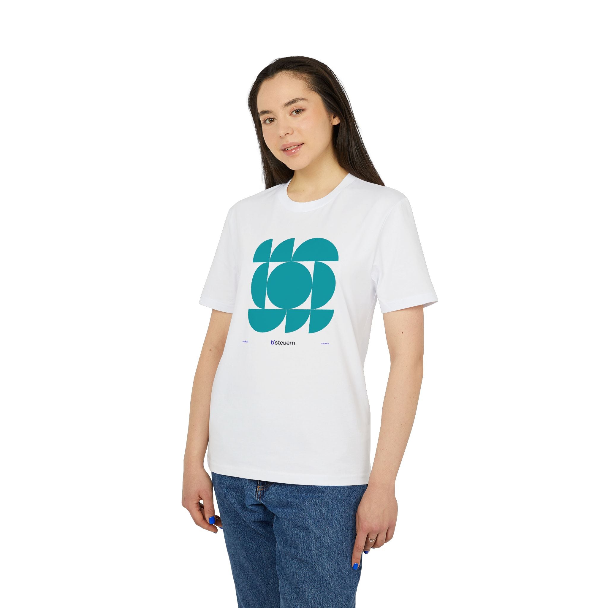 T-Shirt | BS-TS01, Champagner/Weiß