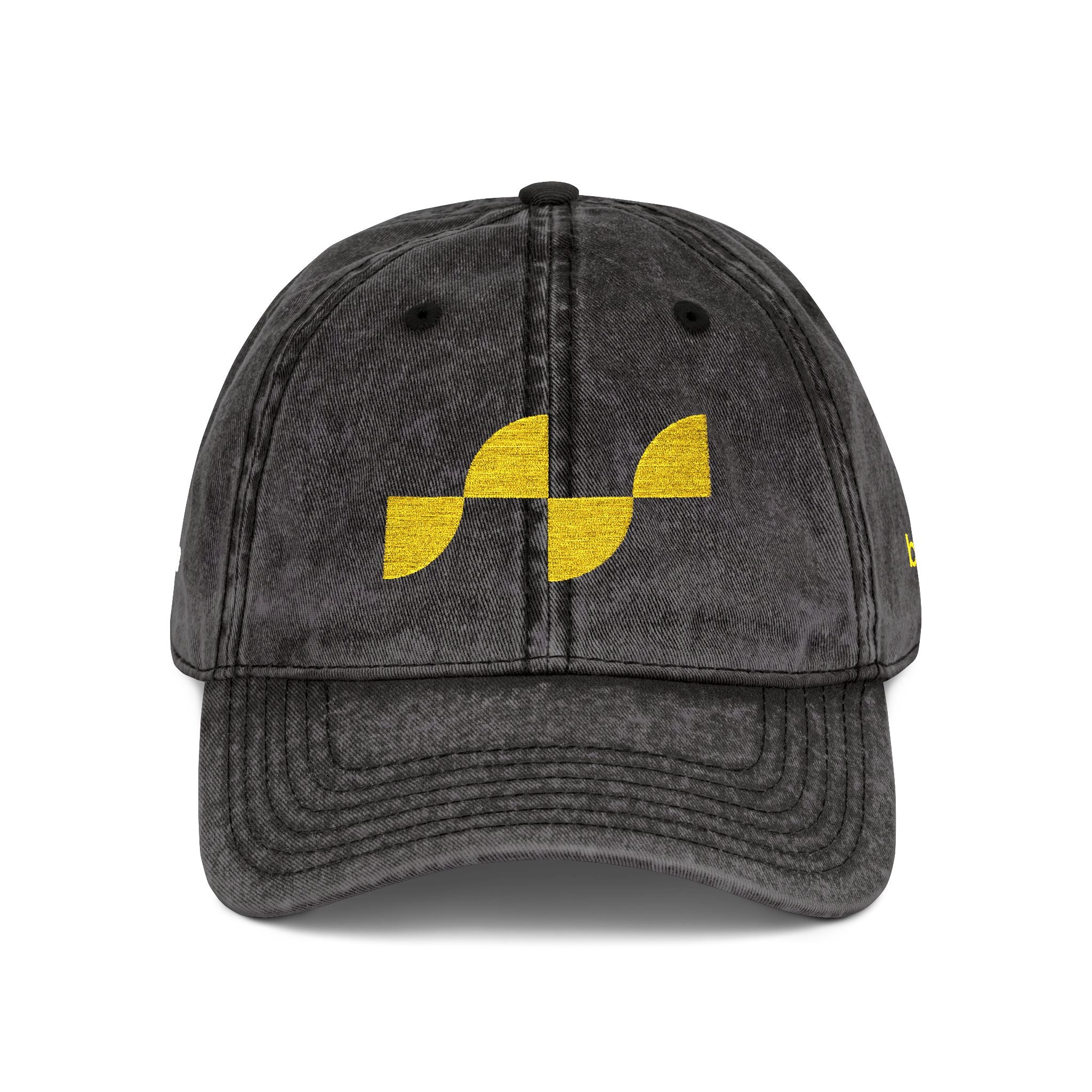 Cap | Vintage Embroidered | BS-C02, Black