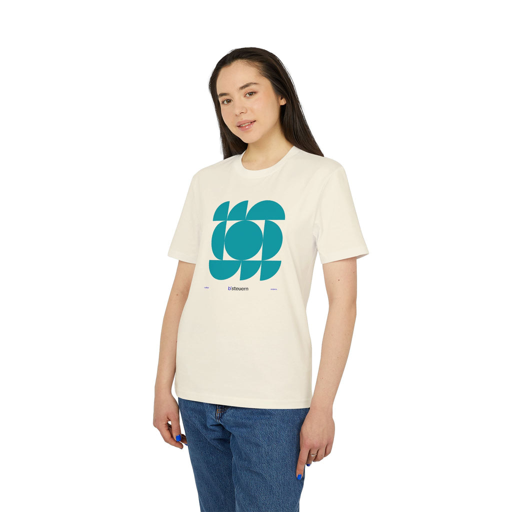 T-Shirt | BS-TS01, Champagner/Weiß